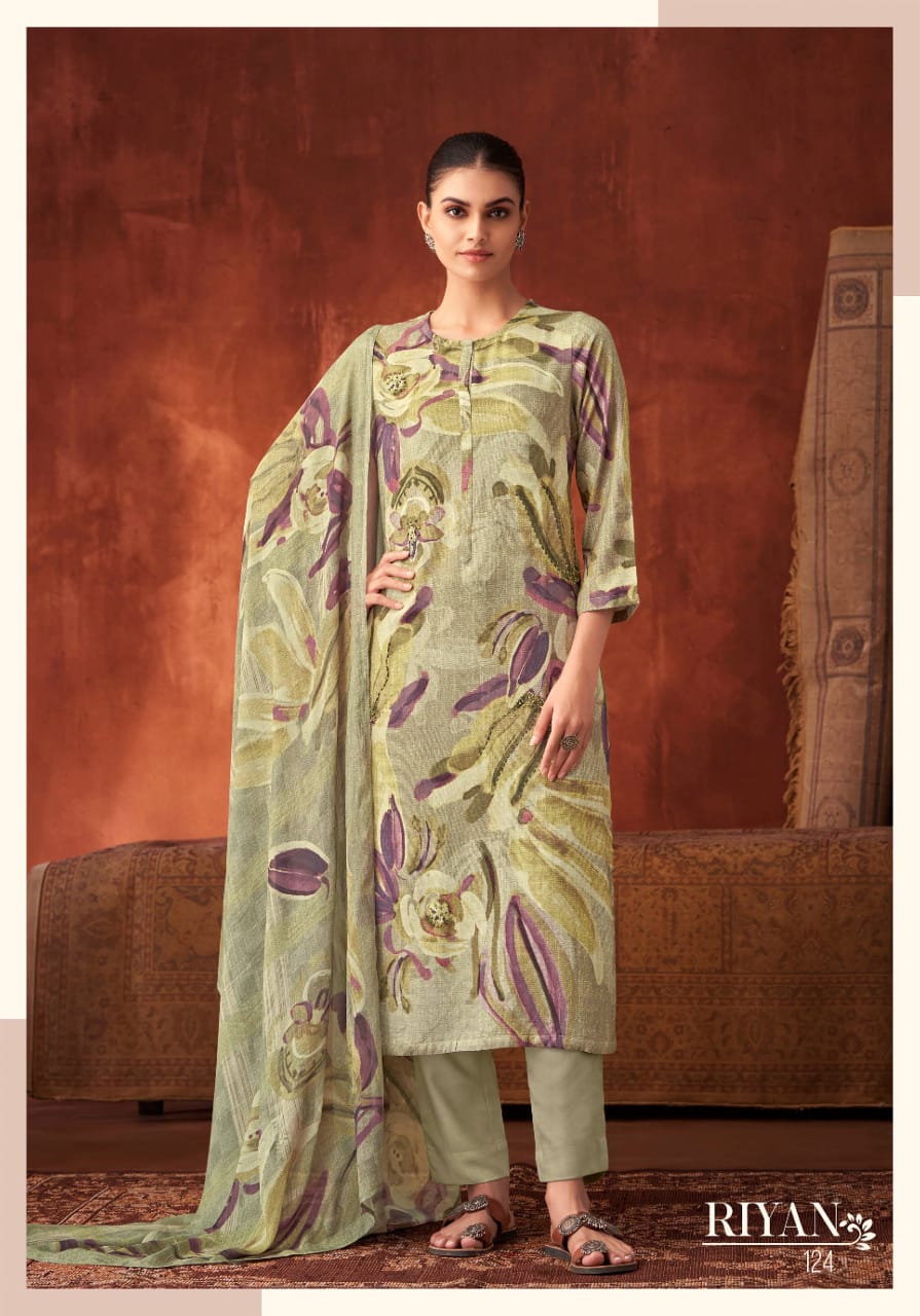 Riyan By Sahiba Staple Twill Digital Printed Dress Material Wholesale Shop In Surat